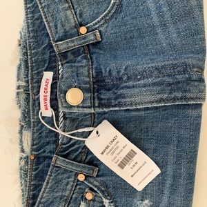 “maybe crazy” denim skirt (new/never worn)